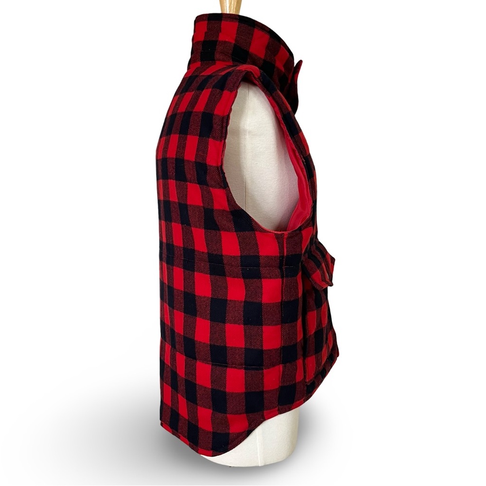 Vintage Sportsman's Choice Red and Black Buffalo Plaid Vest 1970. - 1980s - Picture 5 of 5